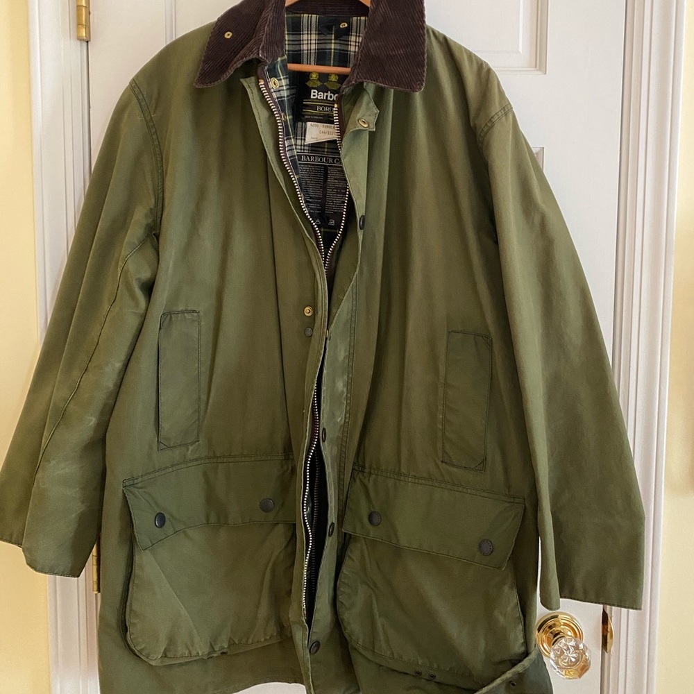 Men’s Vintage Barbour Border Jacket 1994 Olive
